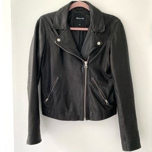 Madewell washed leather motorcycle jacket *FREE shipping*